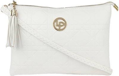 

Lino Perros Women Casual White Leatherette Sling Bag