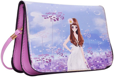 

Hawai Women Evening/Party Purple PU Sling Bag
