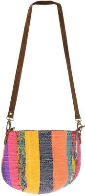 

Mankha Women Evening/Party Multicolor Canvas Sling Bag