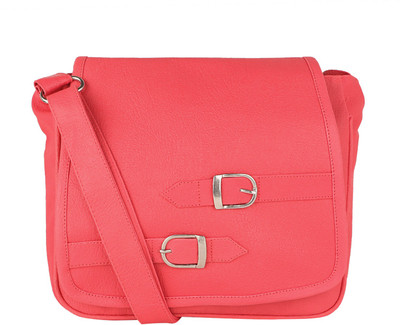 

Ritupal Collection Women Casual Pink PU Sling Bag