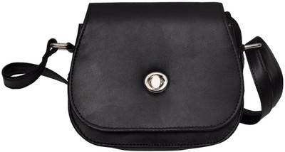 

Hawai Women Casual Black PU Sling Bag