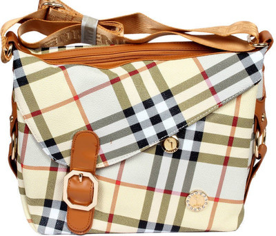 

Ducati Girls Casual Beige PU Sling Bag