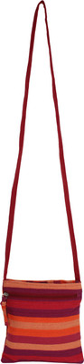 

Anekaant Girls Casual Multicolor Cotton Sling Bag