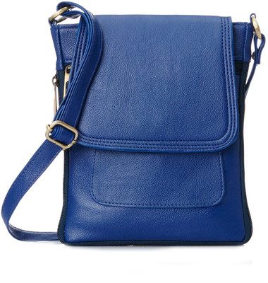 

Creative India Exports Women Casual Blue Polyester Sling Bag