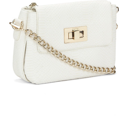 

BeBe Women Evening/Party White Genuine Leather Sling Bag