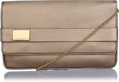 

Caprese Women Evening/Party Brown Leatherette Sling Bag
