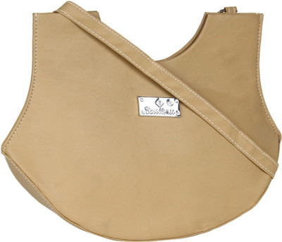 

Jewel Fuel Women Formal Tan Leatherette Sling Bag