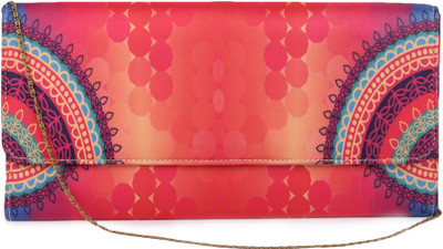 

Zoe Makhoa Women Evening/Party Multicolor Silk Sling Bag