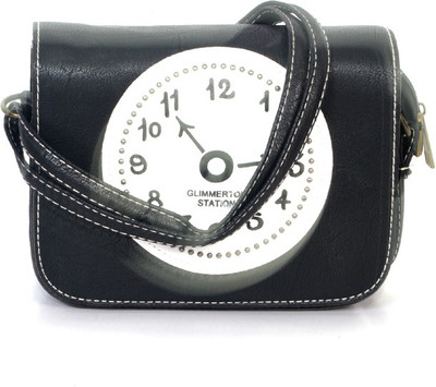 

Bags Craze Women Casual Black PU Sling Bag