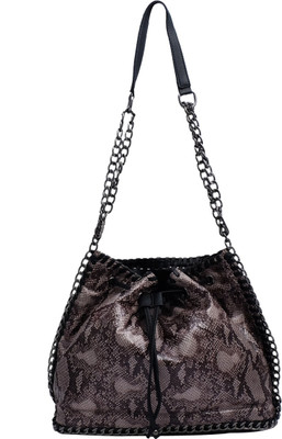 

Super Drool Women Evening/Party Grey PU Sling Bag