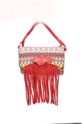 

Bags Craze Women Casual Maroon PU Sling Bag