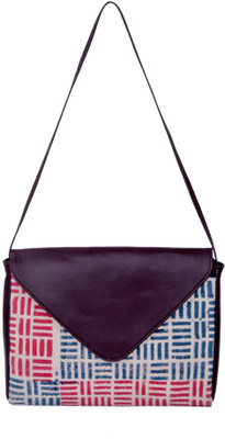 

Natural Furnish Girls Casual Multicolor Cotton, PU Sling Bag