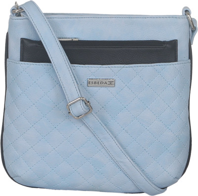 

Esbeda Women Casual Blue Leatherette Sling Bag