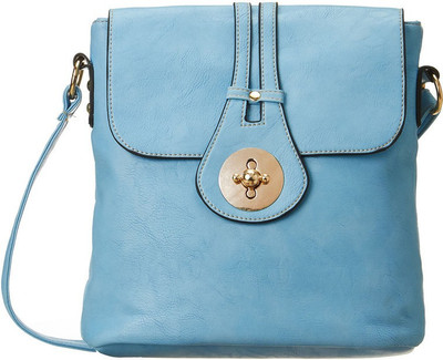 

Cappuccino Women Casual Blue Leatherette Sling Bag
