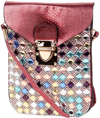 

Trendberry Women Casual Maroon PU Sling Bag