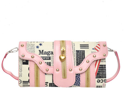 

Hawai Women Casual Pink PU Sling Bag