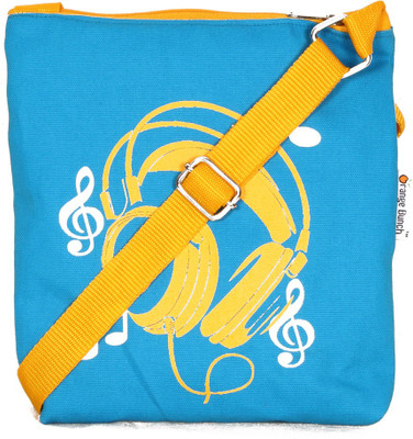 

Orange Bunch Women Casual Blue Canvas Sling Bag