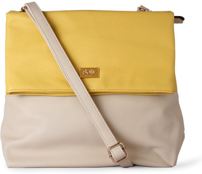 

Allen Solly Women Casual Beige Leatherette Sling Bag