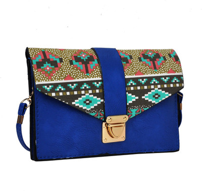 

Hawai Women Casual Blue PU Sling Bag