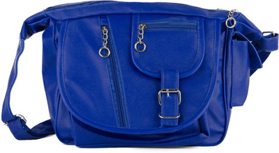 

Igypsy Women Casual Blue Leatherette Sling Bag