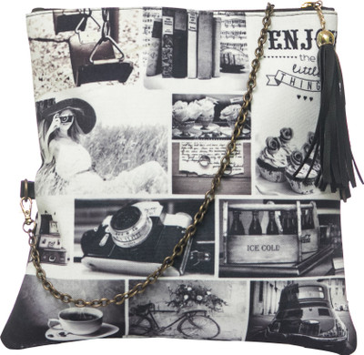 

Band Box Women Casual Multicolor Canvas Sling Bag