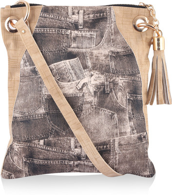 

Evokriti Women Casual Brown PU Sling Bag