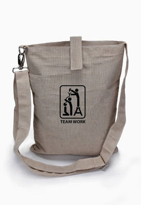 

Campus Sutra Men & Women Casual Beige Jute Sling Bag