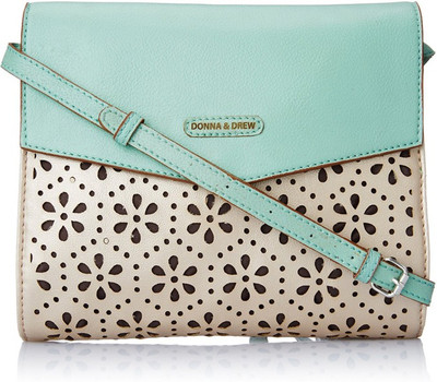 

Donna & Drew Women Casual Green PU Sling Bag