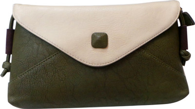 

Bhamini Women Green PU Sling Bag