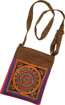 

Minky's Decor Women Casual Multicolor Silk Sling Bag