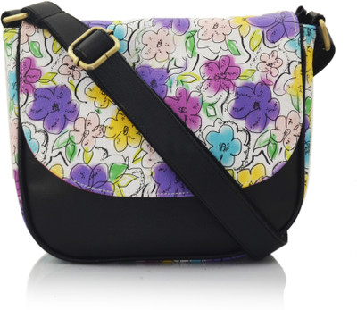 

Shaun Design Women Black Leatherette Sling Bag