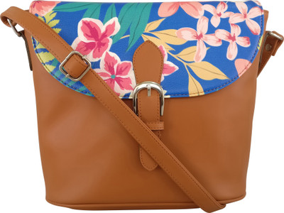 Toteteca Bag Works Women Casual Tan PU Sling Bag
