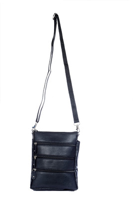 

C4U Boys & Girls Casual Black Leatherette Sling Bag