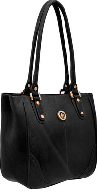 

JFL-Jewellery For Less Women Formal Black Genuine Leather Shoulder Bag