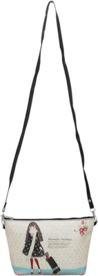 

Heels & Handles Women Casual Multicolor PU Sling Bag