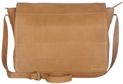 

Justanned Women Formal Tan Genuine Leather Sling Bag