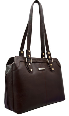 

JFL-Jewellery For Less Girls Formal Brown Genuine Leather Shoulder Bag