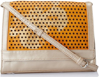 

Donna & Drew Women Casual Orange PU Sling Bag