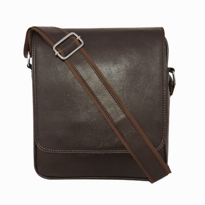 16% OFF on Chimera Leather Men Casual, Formal Brown Genuine Leather Sling Bag
