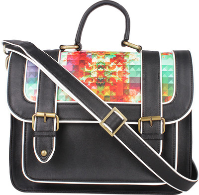 

Zaera Women Formal Black PU Sling Bag