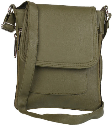 

Alessia Women Casual Green Leatherette Sling Bag