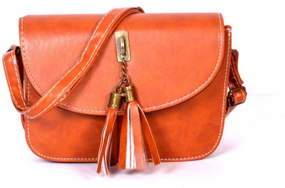 

Bags Craze Women Formal Tan PU Sling Bag