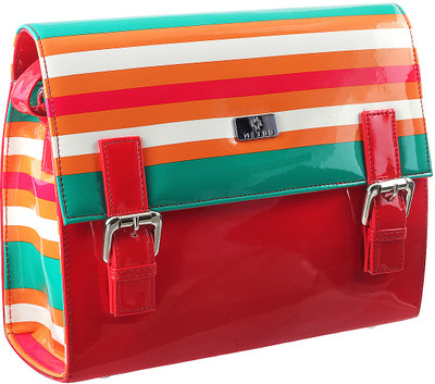 

Metro Girls Casual Red PU Sling Bag