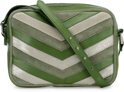 

Phive Rivers Women Casual Green Genuine Leather Sling Bag
