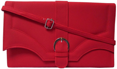 

MTE Women Casual Red PU Sling Bag