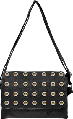 

Tap Fashion Women Casual Black PU Sling Bag
