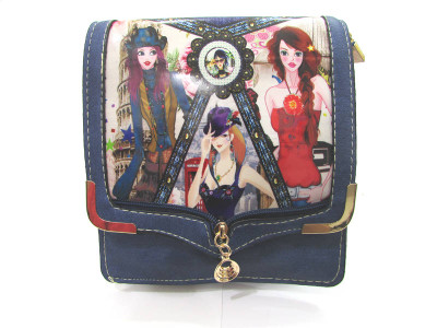 

Ducati Women Casual Multicolor Denim, PU Sling Bag