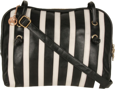 

Moedbuille Women Casual Black PU Sling Bag