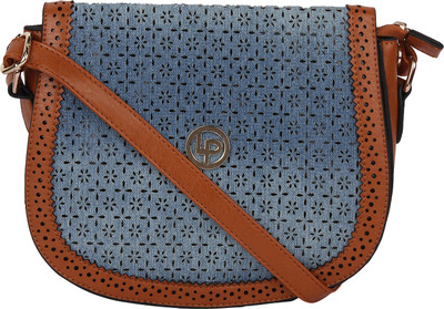 

Lino Perros Women Casual Blue Leatherette Sling Bag