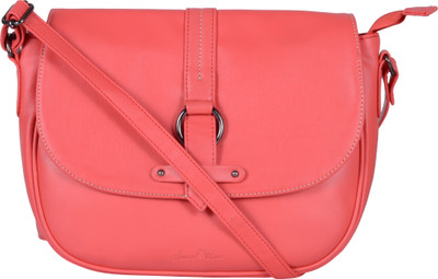 

Amore Roza Women Casual Pink Leatherette Sling Bag